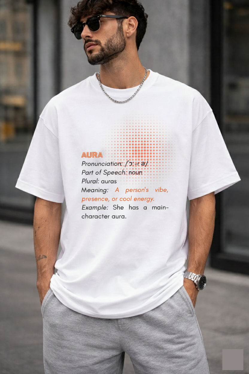 Aura Definition Graphic T-Shirt – Minimal Streetwear Tee