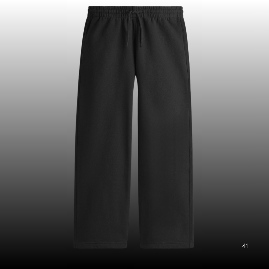 Premium Terry Cotton Relaxed Fit Lower – Black 🖤