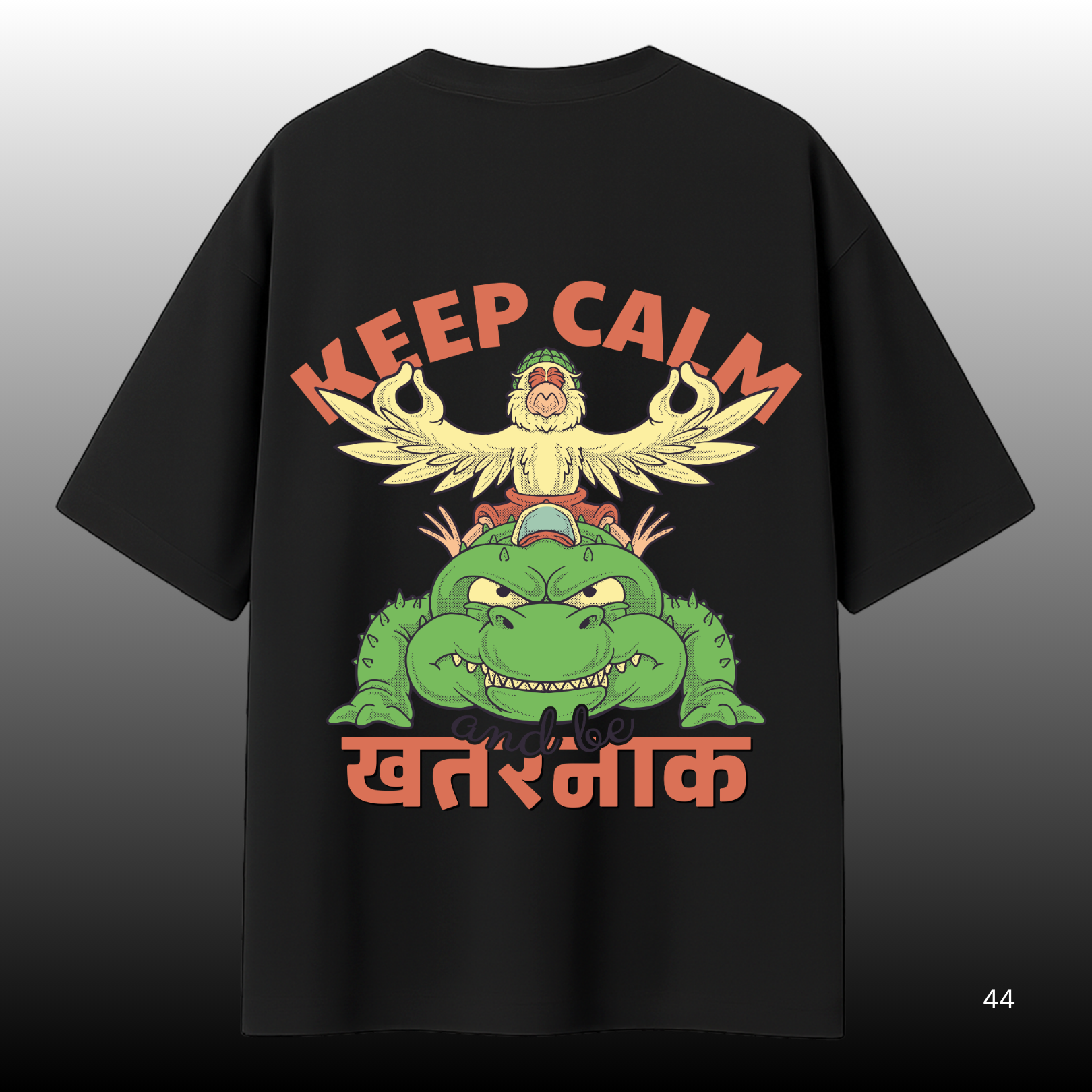 Keep Calm Oversized Graphic T-Shirt – Streetwear Edition