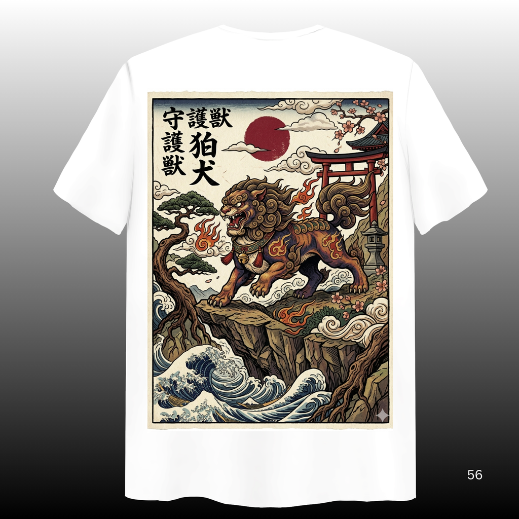 Guardian Beast Oversized T-Shirt – Strength &amp; Protection 🐉🔥