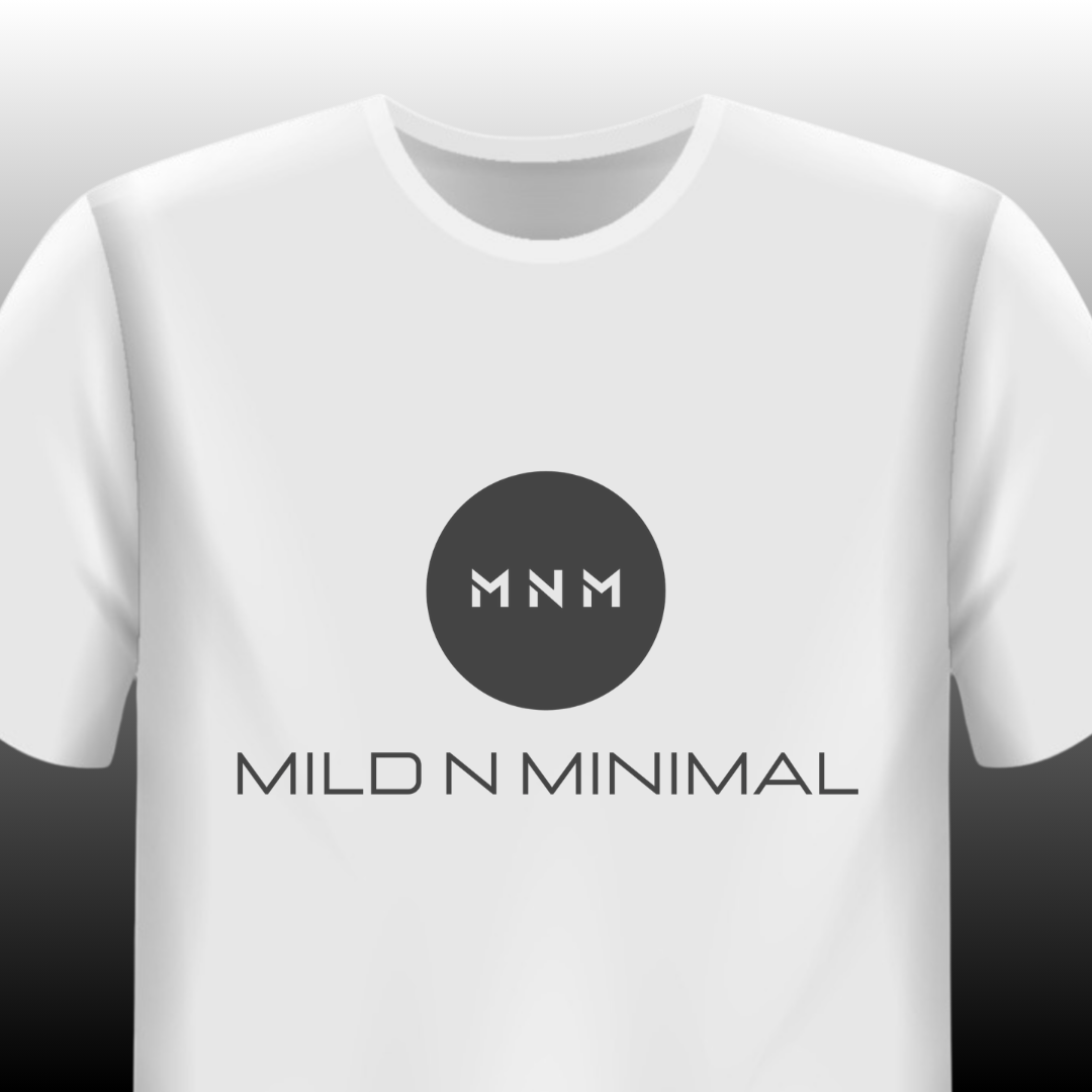 MNM – Mild N Minimal | Signature Logo T-Shirt (White)