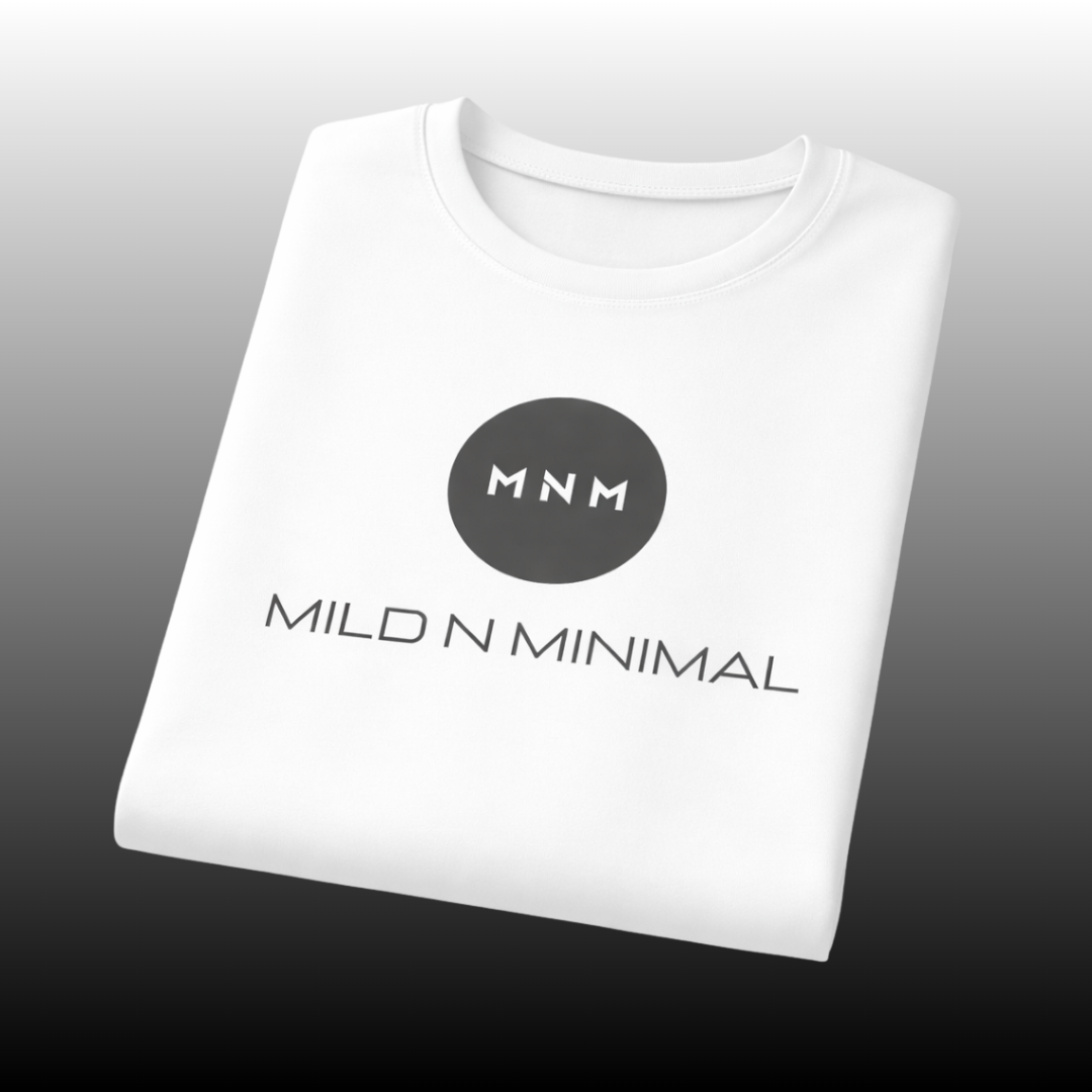 MNM – Mild N Minimal | Signature Logo T-Shirt (White)