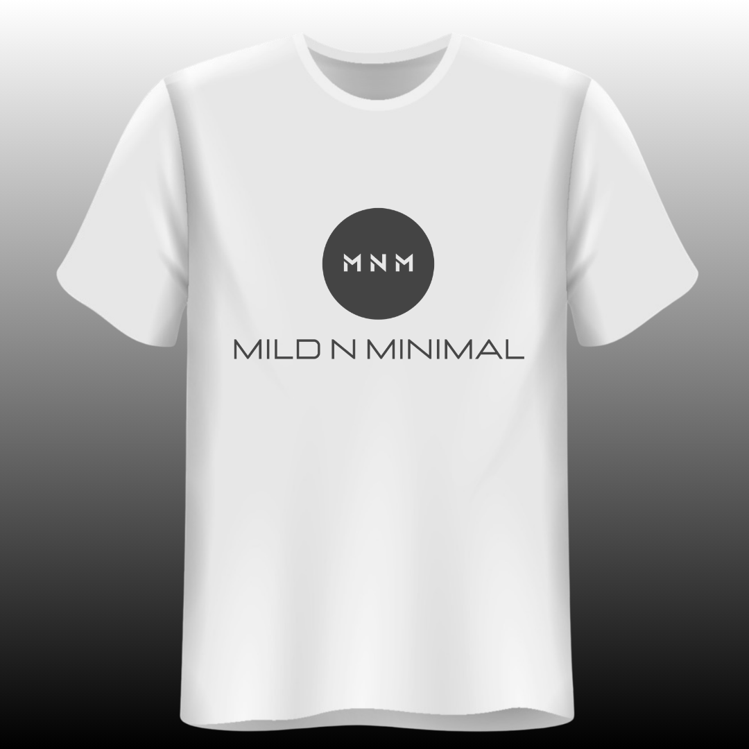 MNM – Mild N Minimal | Signature Logo T-Shirt (White)