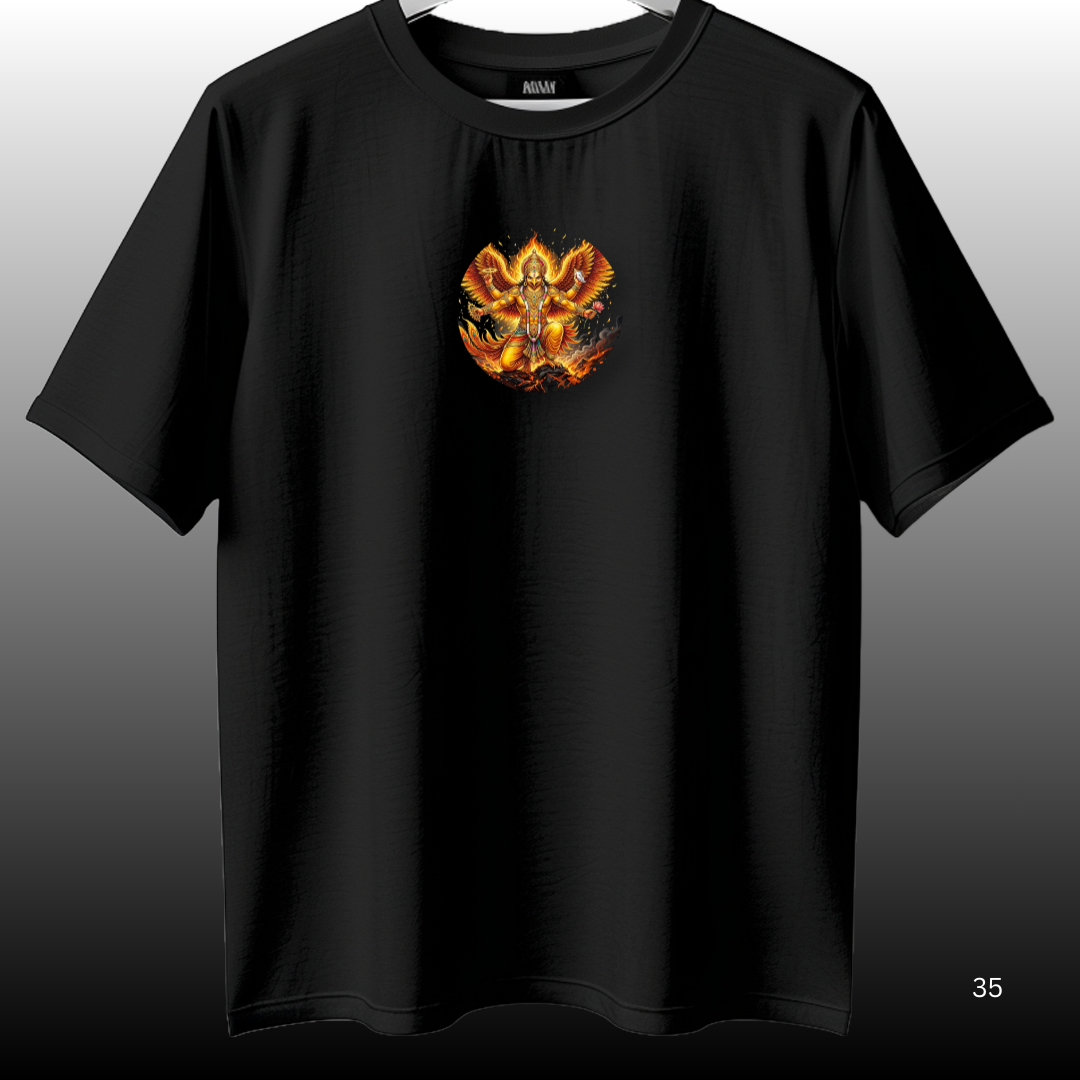 Nirbhay Bhava Back Print Oversized T-Shirt – Fearless Spirit Streetwear