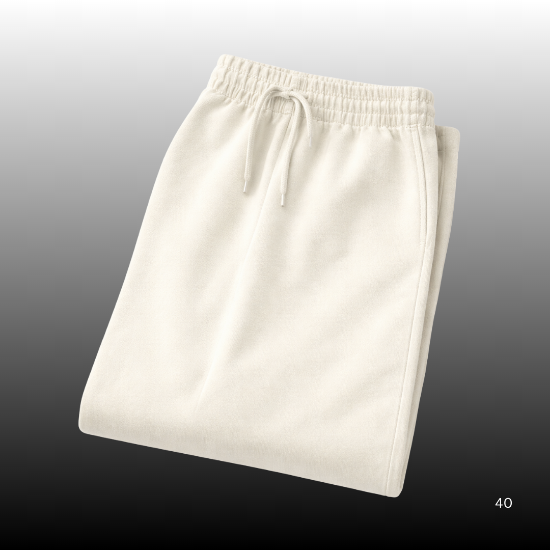 Premium Terry Cotton Relaxed Fit Lower – Off-White